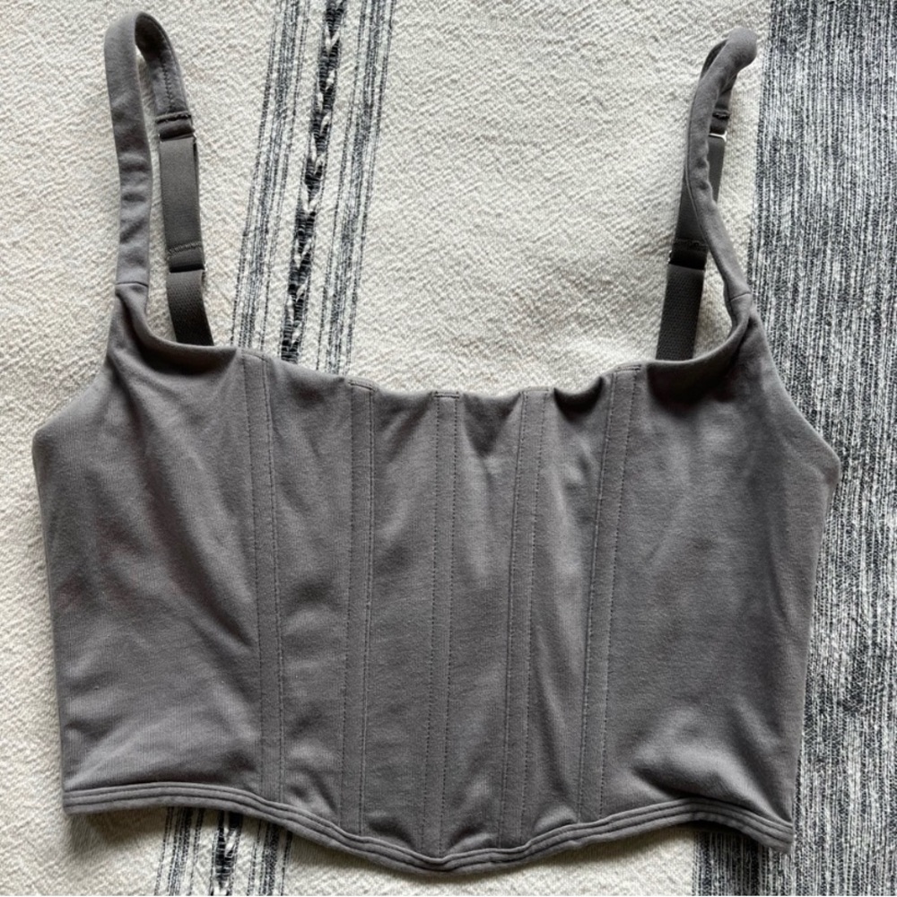 SKIMS COTTON CORSET BUSTIER - Picture 5 of 5